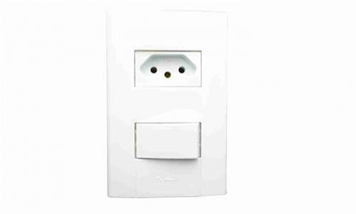 Interruptor e Tomada Romazi Ref. 2515 Mares