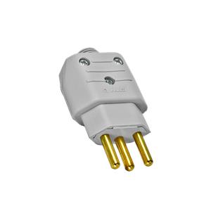 Plugue Romazi Macho 2p+t 20a 180° Cinza 6009