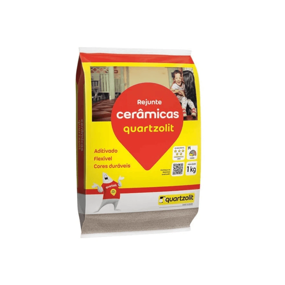 Rejunte Quartzolit 1kg Flexível Preto