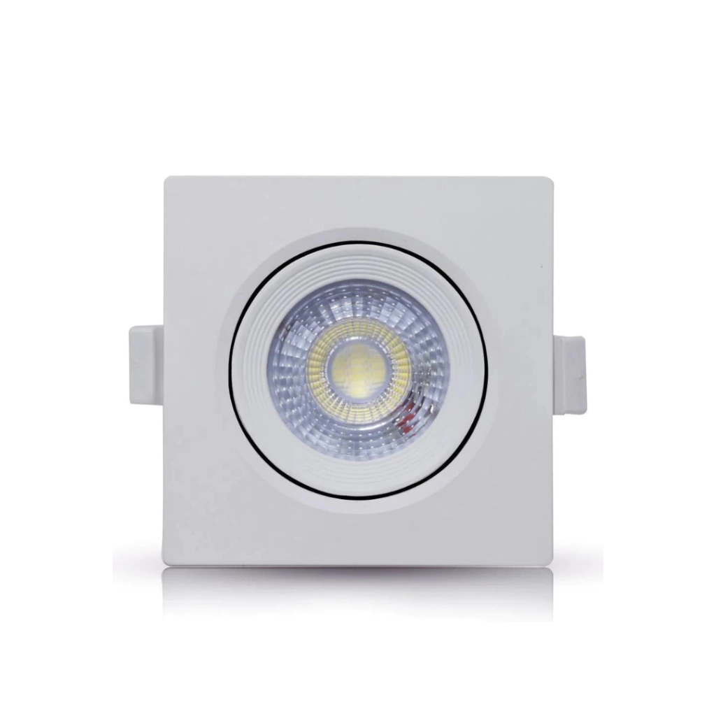 Luminaria Spot Led Quad. 5w Emb. 3000k Biv City
