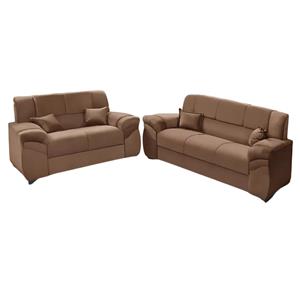 Sofá Topazio TE-154 3+2 Lugares Delux Canela 1012