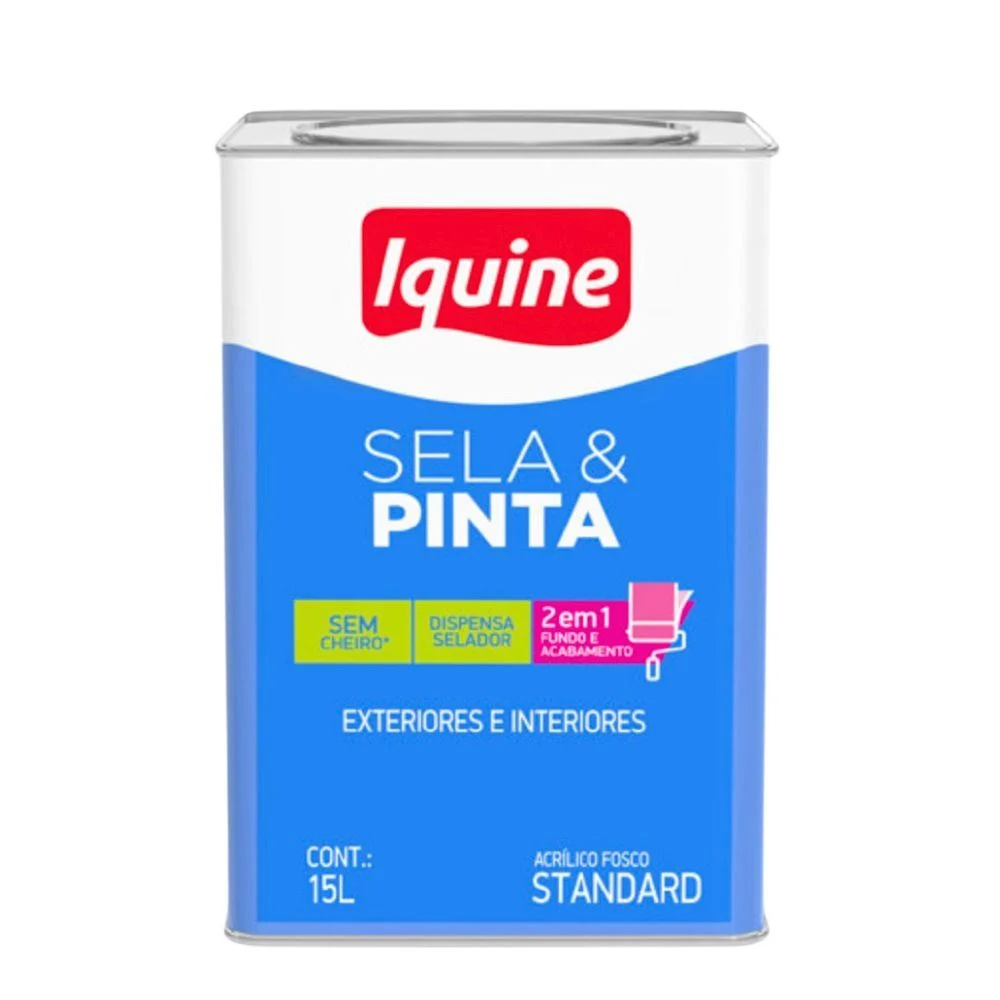 Tinta Iquine Sela & Pinta Fosco Branco Neve 15L