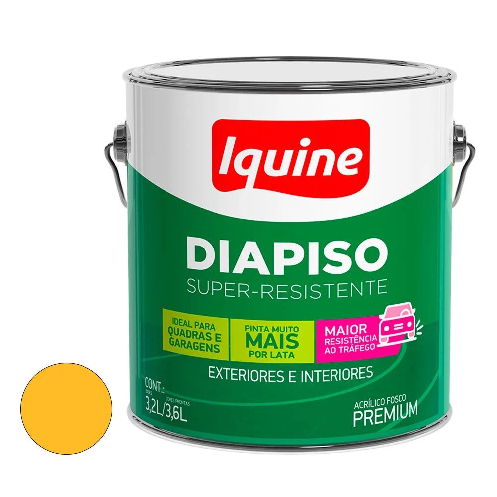 Tinta Iquine Diapiso 3,6L Amarelo Demarcacao