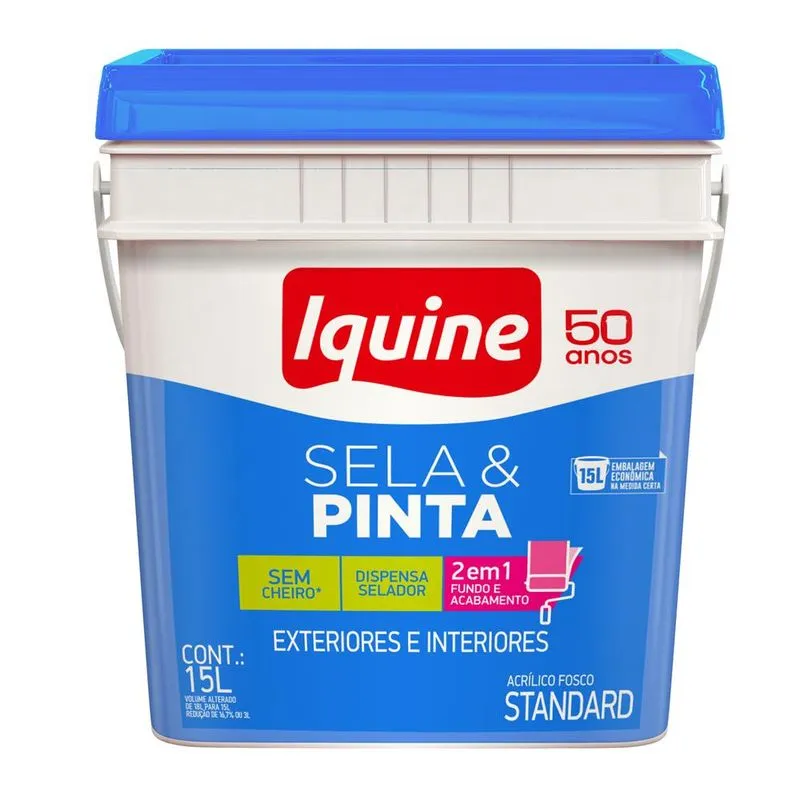 Tinta Iquine Sela & Pinta Fosco Palha 15L