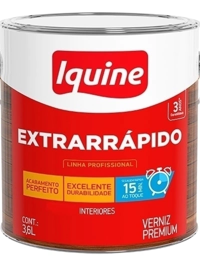 Verniz Iquine Externo Rapido Mogno Colonial 900ml