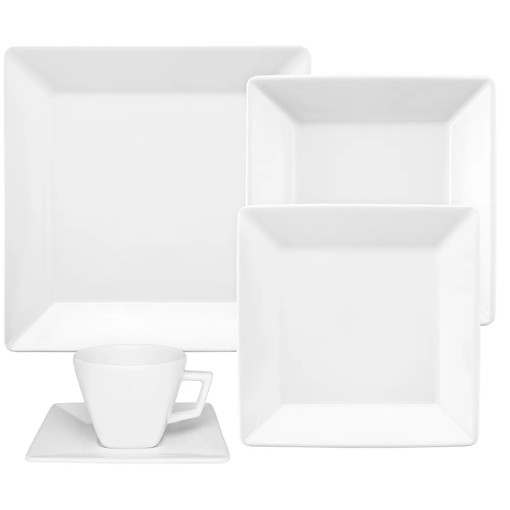 Aparelho De Jantar/Chá Oxford 20 Peças - Mail Order - White - GX20-2000