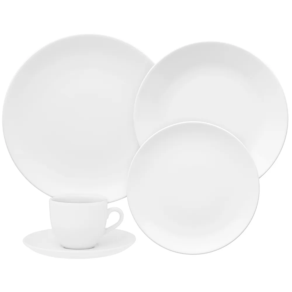 Aparelho de Jantar/Cha Oxford 30 Pecas - M. Order - White - SX30-9201