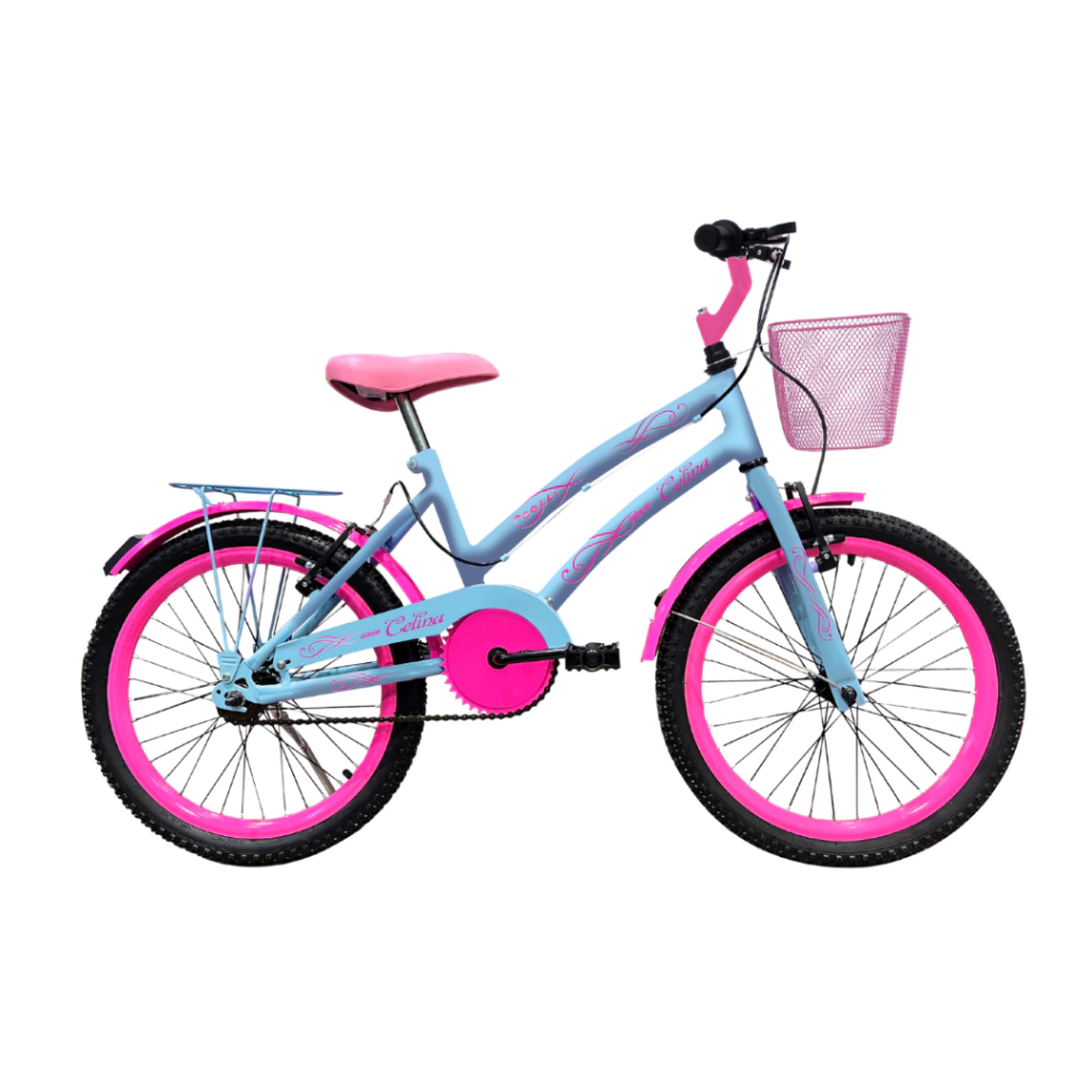 Bicicleta Colli Celina Aro 20 Sem Marcha Azul Champanhe