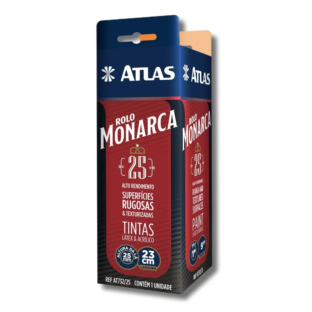 Rolo de Pintura Atlas Monarca de La Sintetica 25mm
