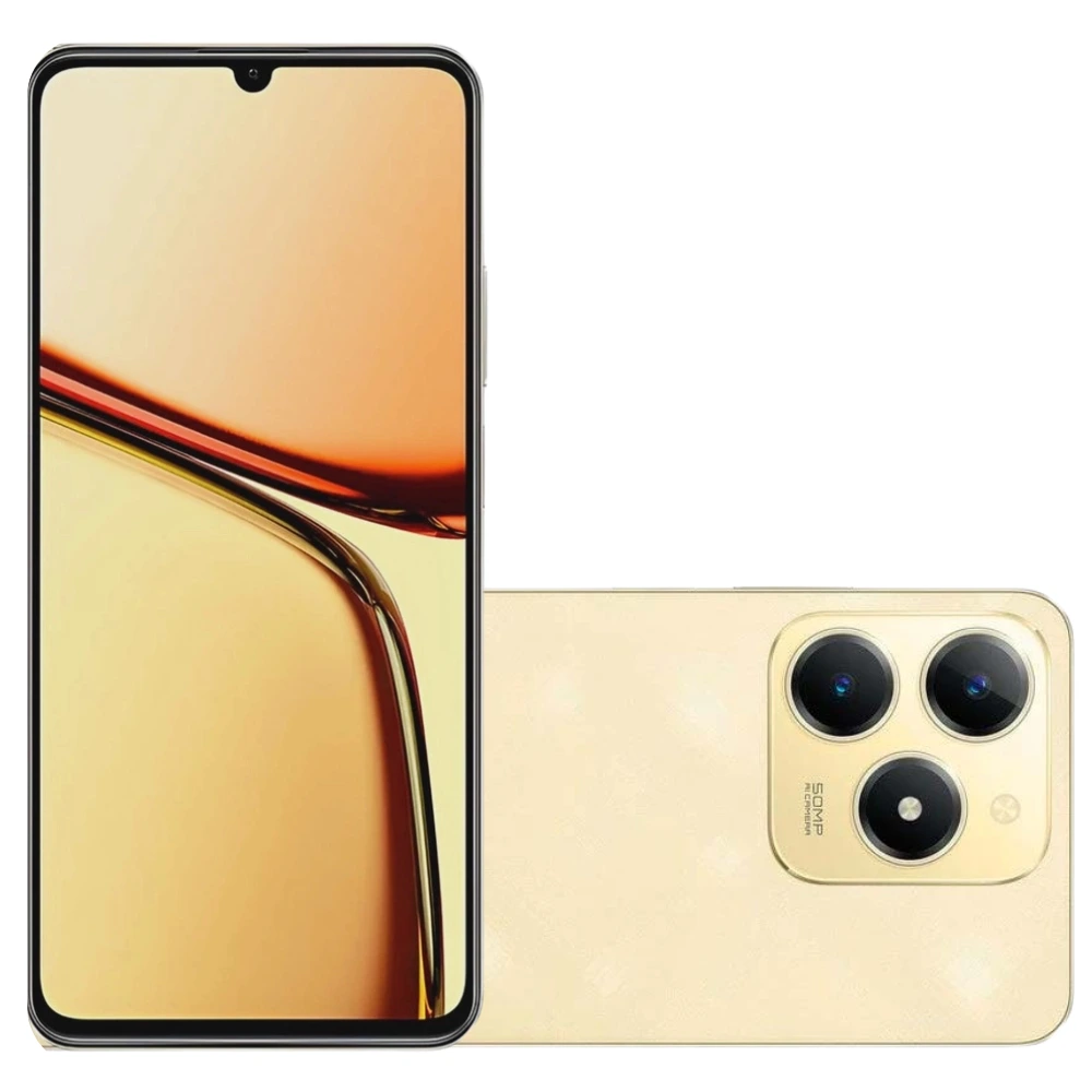 Celular Realme C61 256GB com 6GB de RAM - Sparkle Gold