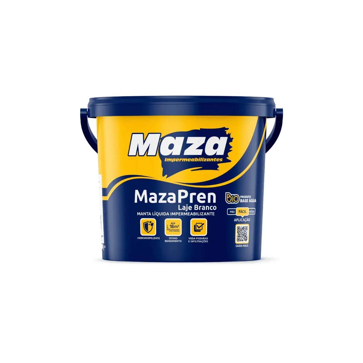 Mazapren Laje e Telhado Branco Balde 3,6L