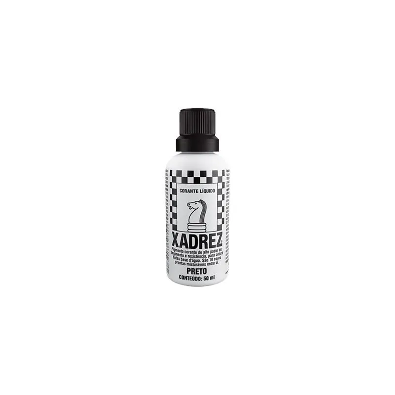 Bisnaga Xadrez Liquida Preto 50ml