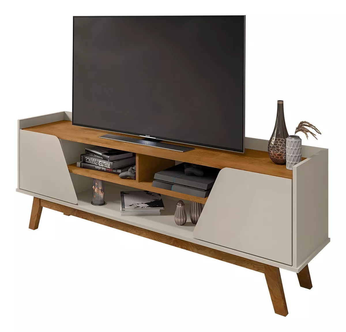 Rack Bechara Turim Off/Nat 1,60m x 59 x 36
