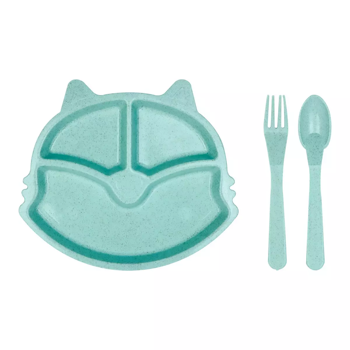 Kit Zein Refeicao Infantil com 3 Pecas Gato