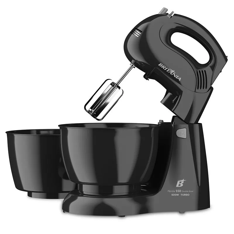 Batedeira Britania Perola 550 PR Turbo Double Bowl 220W