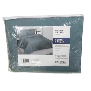 Colcha Camesa Virtuos Queen 240x260 Verde 17-5107