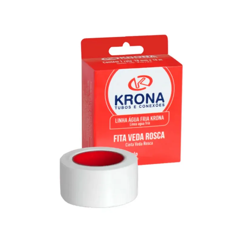 Fita Veda Rosca Krona 18mm x 10m