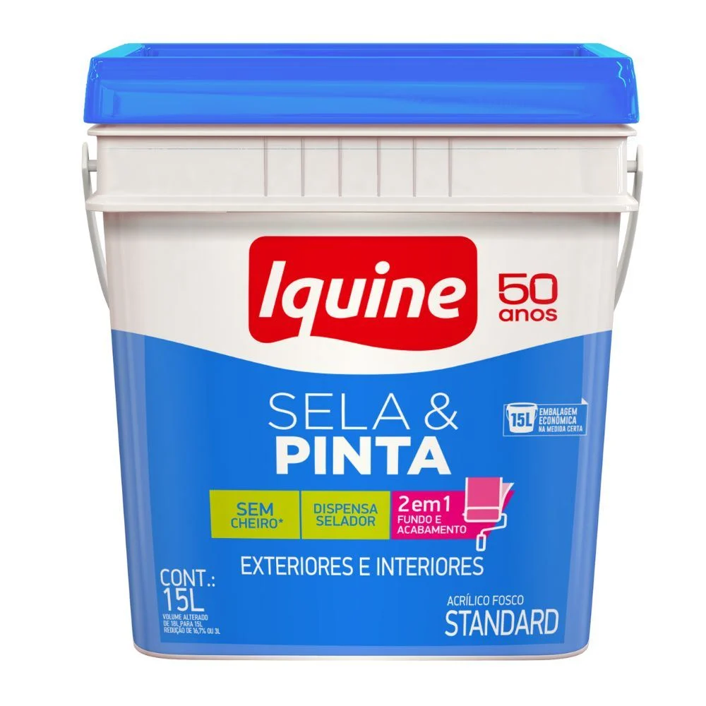 Tinta Iquine Sela & Pinta Fosco Branco Gelo 15L