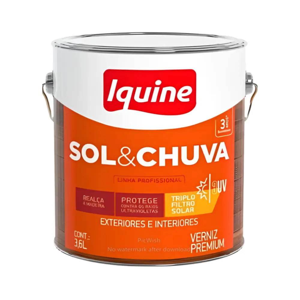 Verniz Iquine Sol & Chuva Canela 3,6L