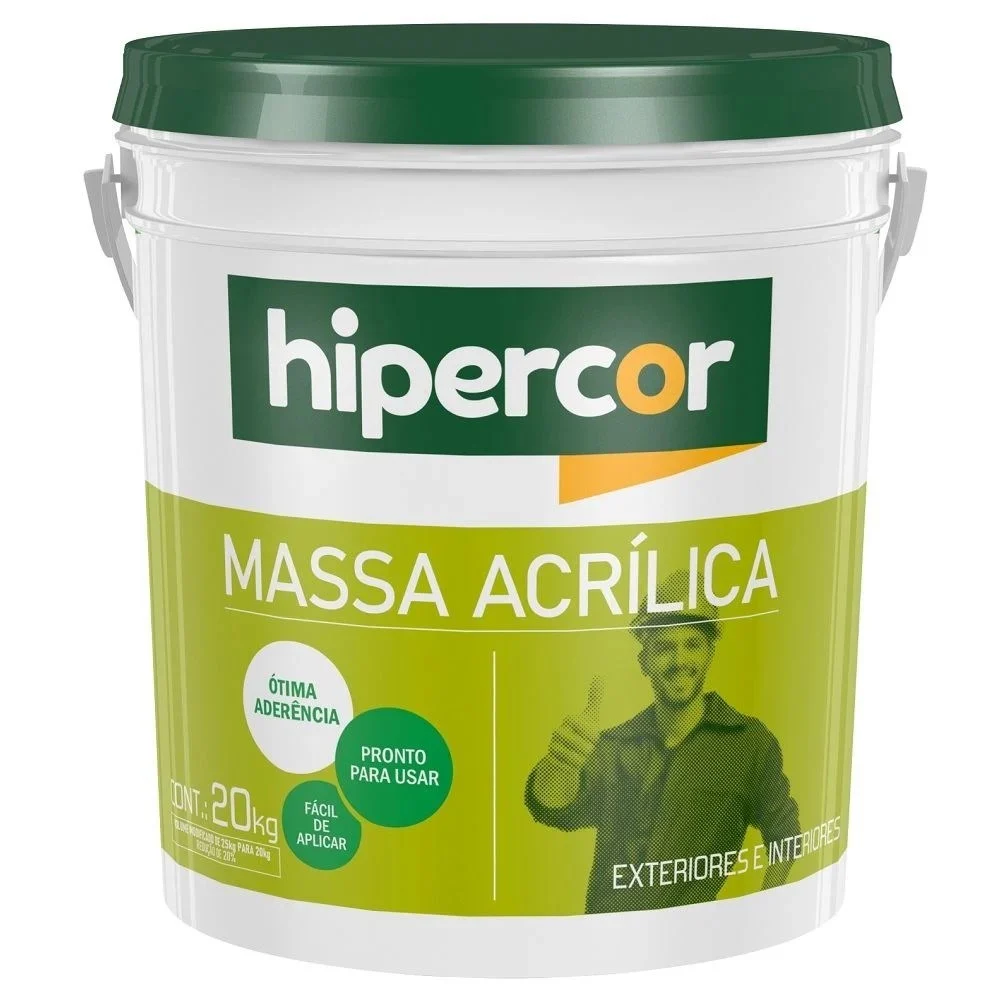 Massa Acrilica Hipercor Balde 20kg