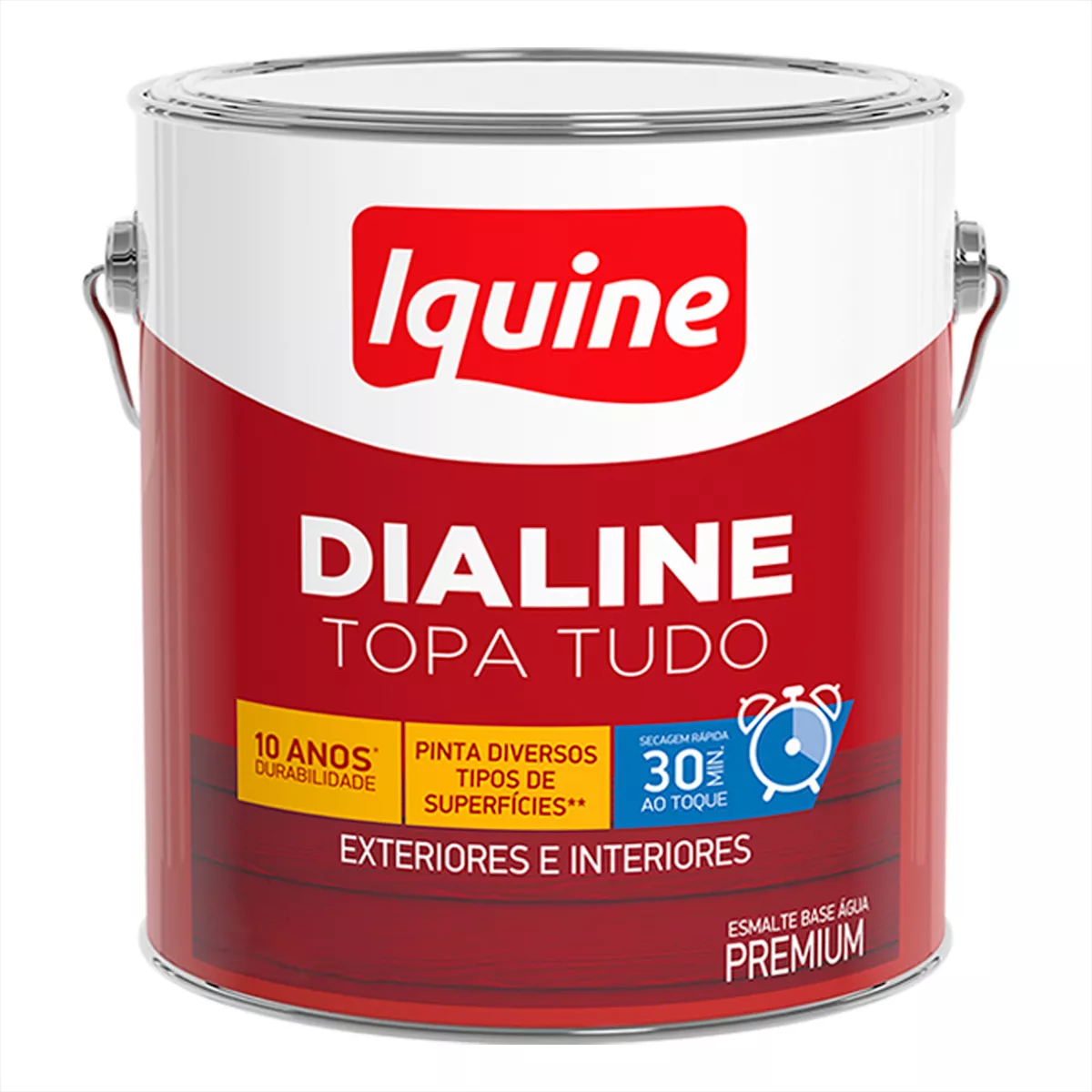 Tinta Iquine Dialine Topa Tudo 3,0L AB Branco Neve