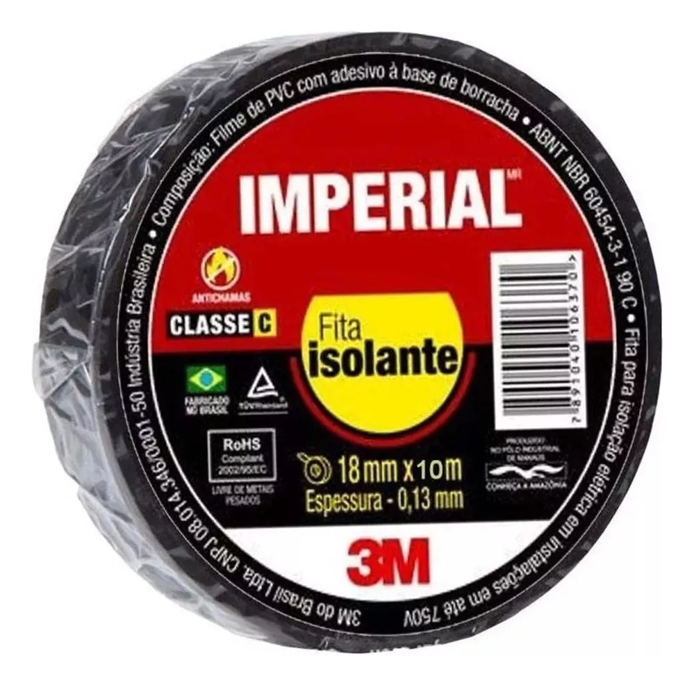Fita Isolante Imperial 3M 18mm x 10m