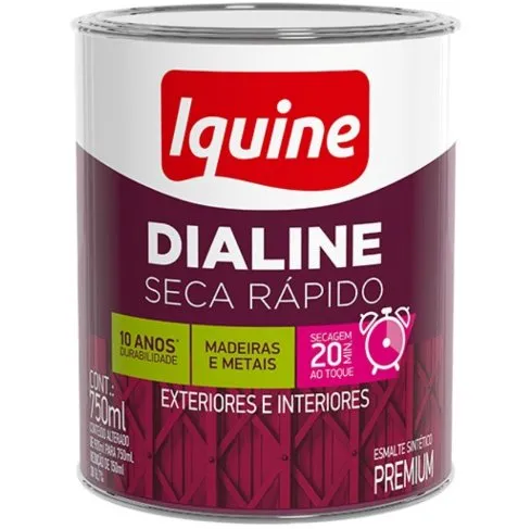 Tinta Esmalte Iquine Dialine Vermelho 750ml