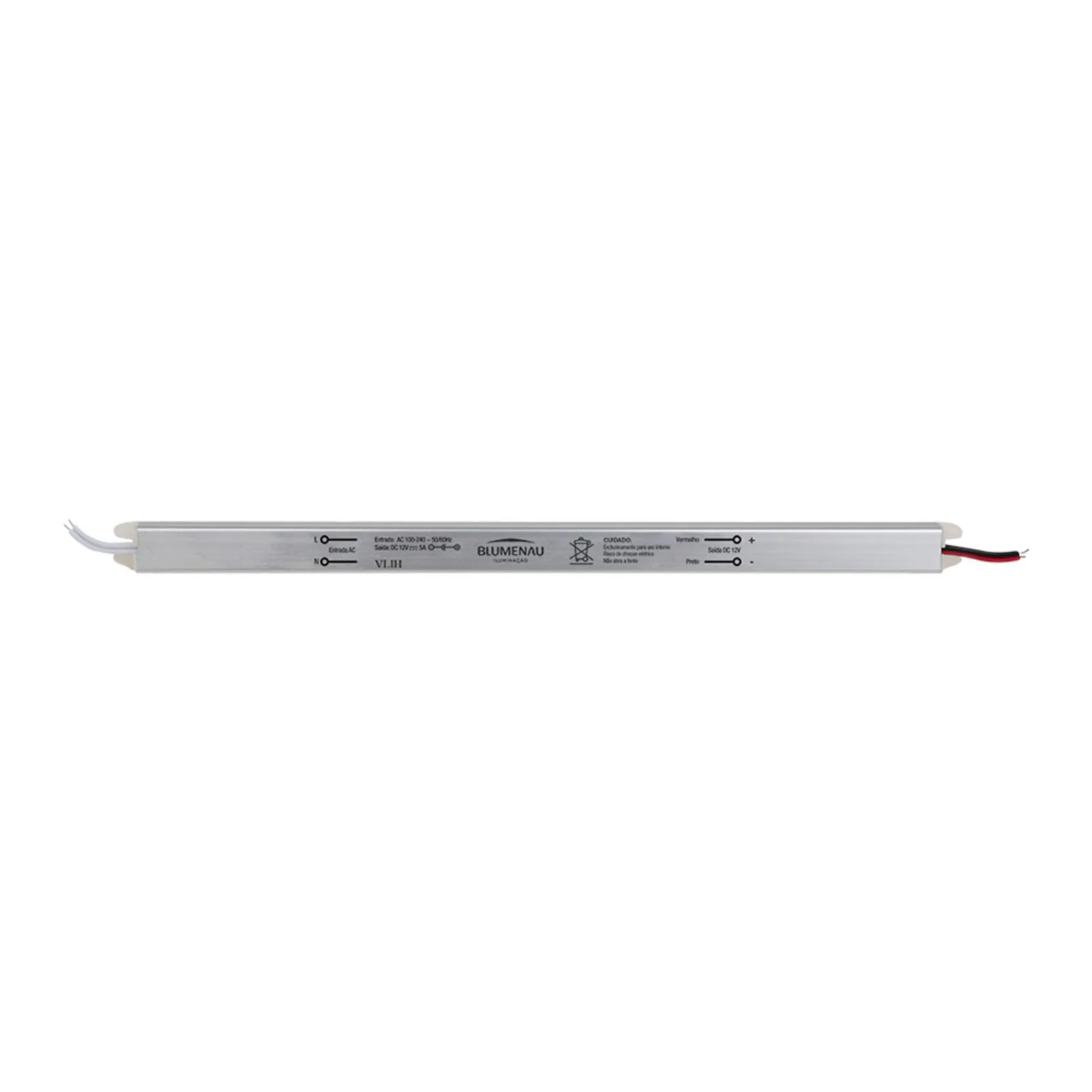 Fonte Blumenau Slim 60W 12V/5A Bivolt para Fita LED (40300600)