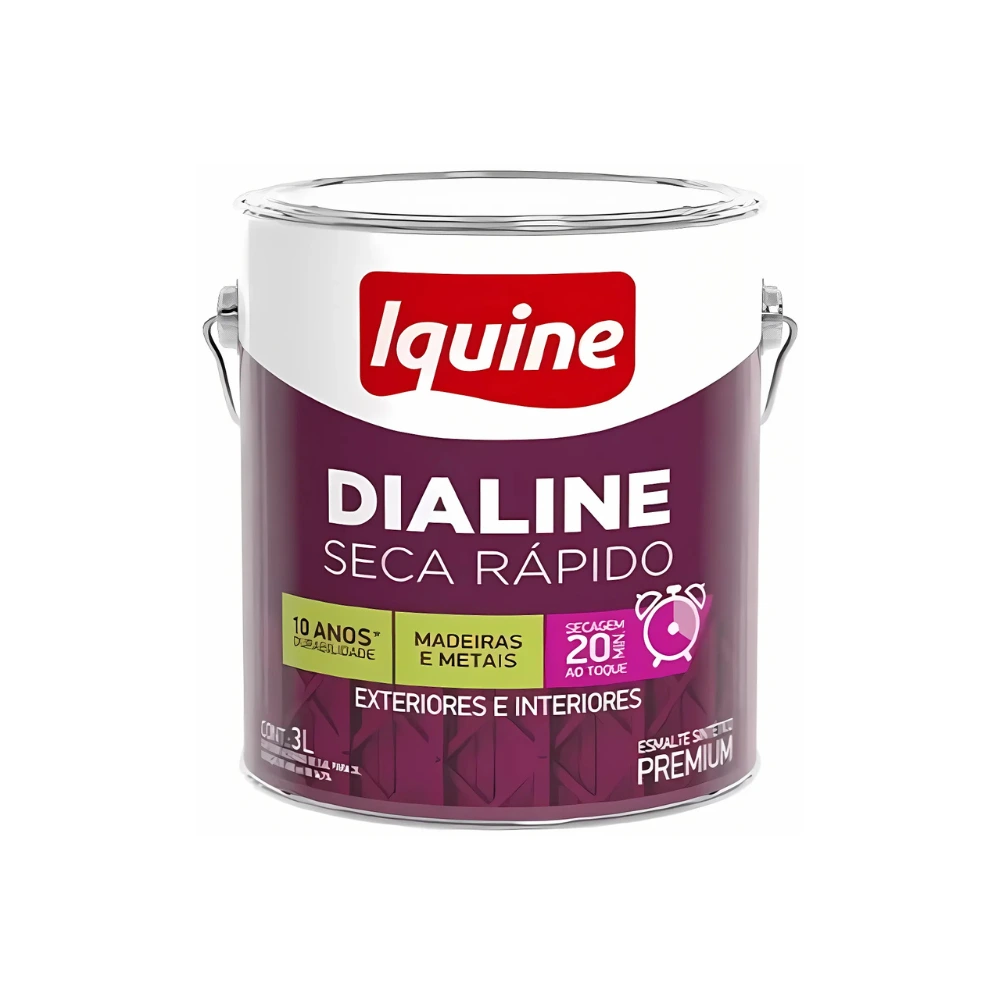 Tinta Esmalte Iquine Dialine Marrom Conhaque 3,0L