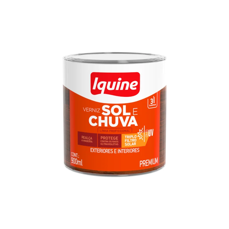 Verniz Iquine Sol & Chuva Incolor 900ml
