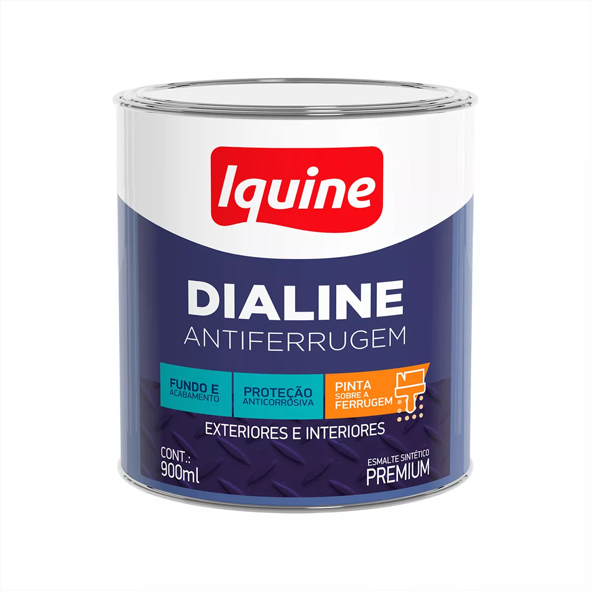 Tinta Esmalte Iquine Dialine Antif. Branco Neve 900ml