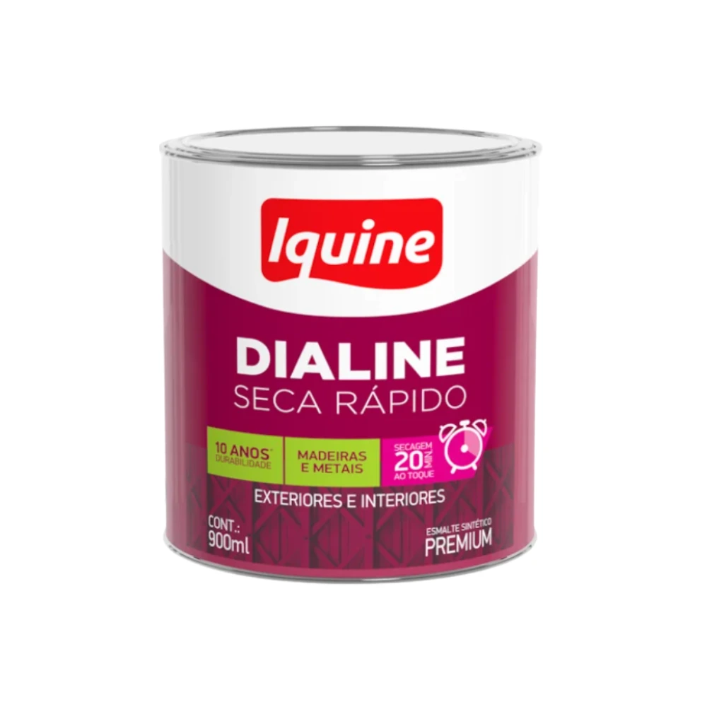 Tinta Esmalte Iquine Dialine Preto 900ml