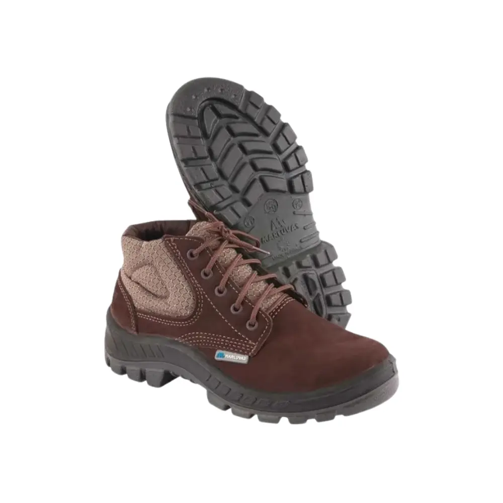 Bota de Amarrar Ref. F350BAPNFR 972036 Nobuck Colarinho Acolchoado - Oliva