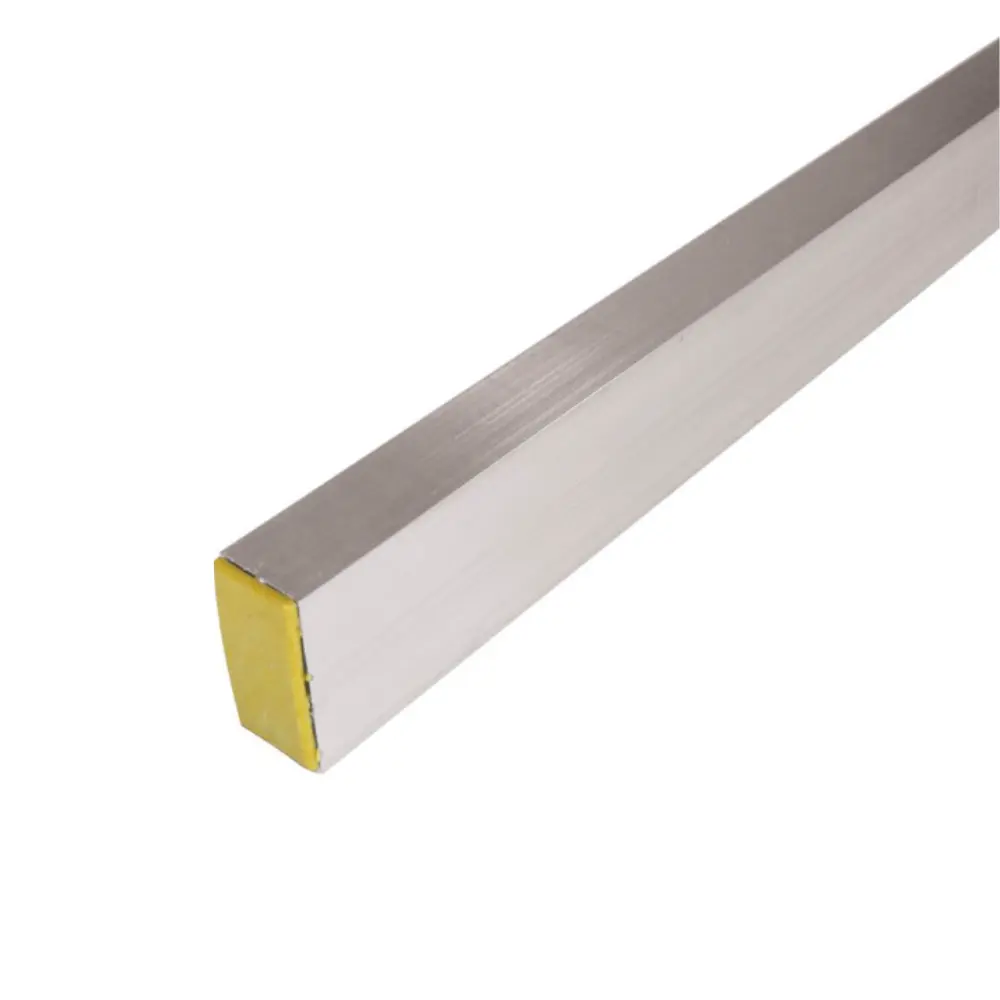 Regua N.H Frisada Pedreiro Perfil Aluminio 2m com Tampa Amarela