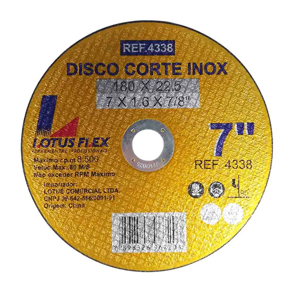 Disco de Corte 7 x 1,6mm Flex Lotus/Tyrolit