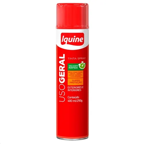 Tinta Iquine Spray Uso Geral Vermelho 400ml