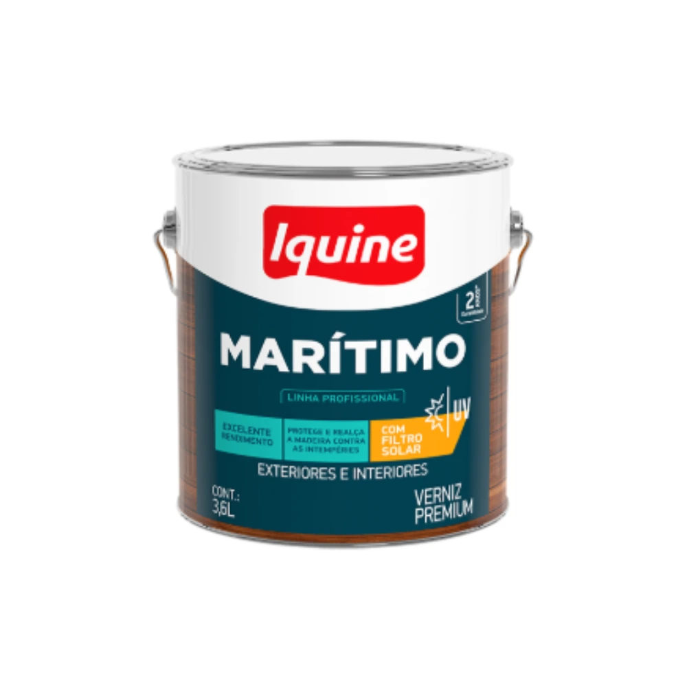 Verniz Iquine Maritimo Acetinado Incolor 3,6L