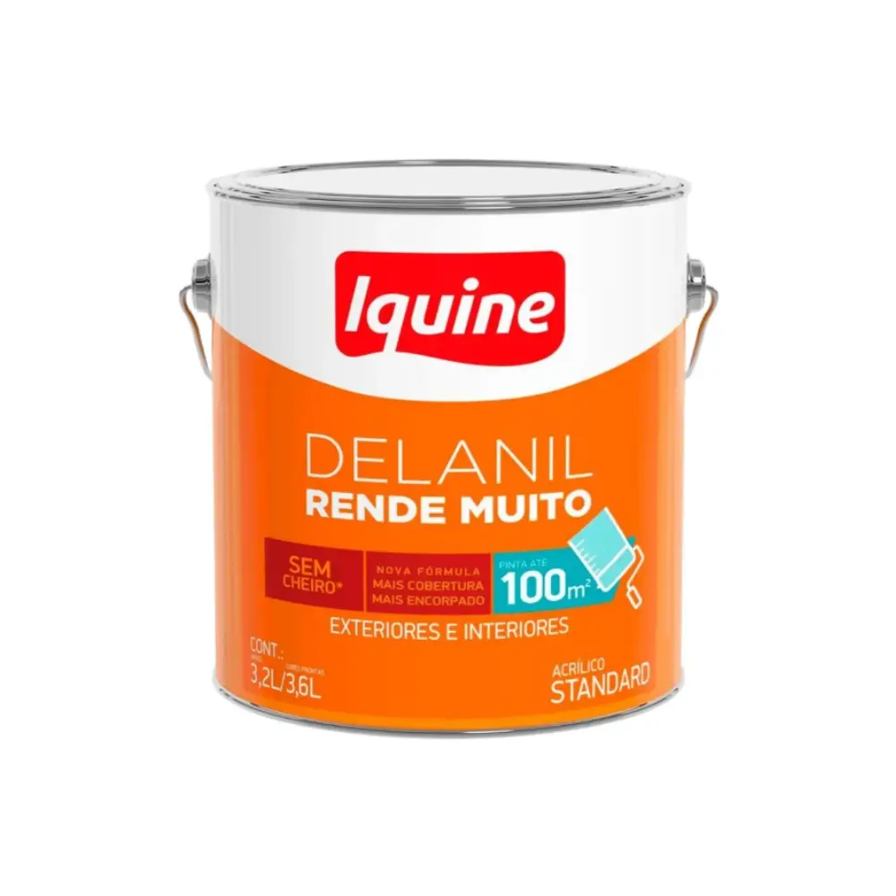 Tinta Iquine Delanil 3,6L Perola Acrilica Fosca