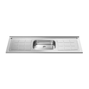 Pia Ghelplus 2,00 x 0,56 cm com 2 Cubas N4-140