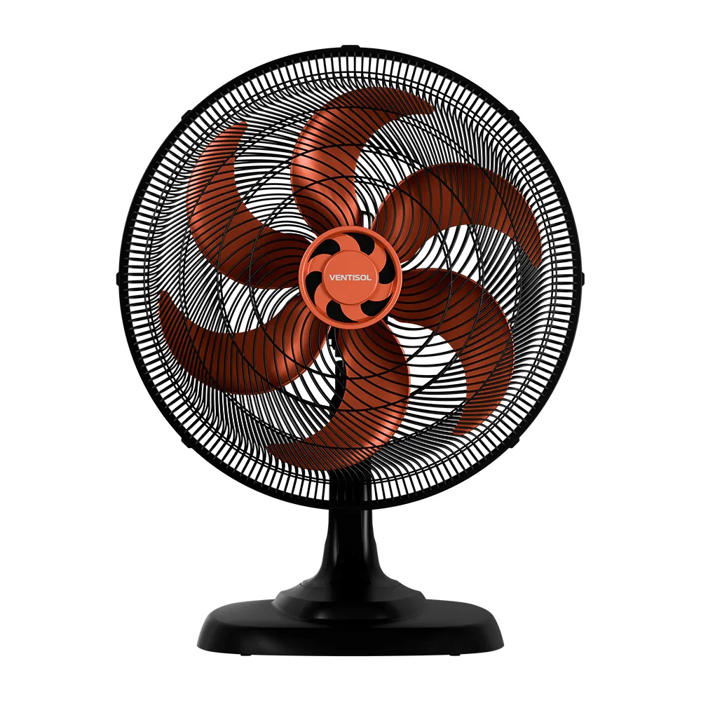 Ventilador Ventisol Oscilante de Mesa Turbo 6P 50cm Bronze 220V Premium