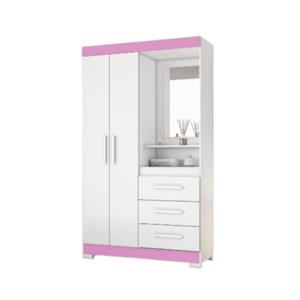 Roupeiro Notavel NT 6020 Branco New/Rosa