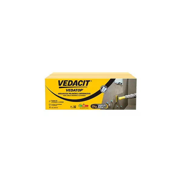 Vedatop Parede Vedacit Impermeabilizante Caixa 12kg