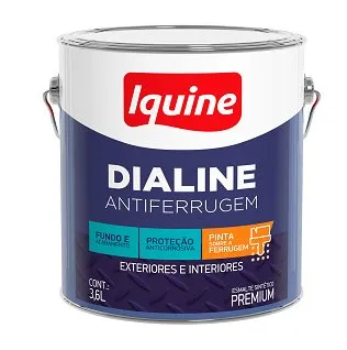 Tinta Esmalte Iquine Dialine Antif. Vermelho 3,6L