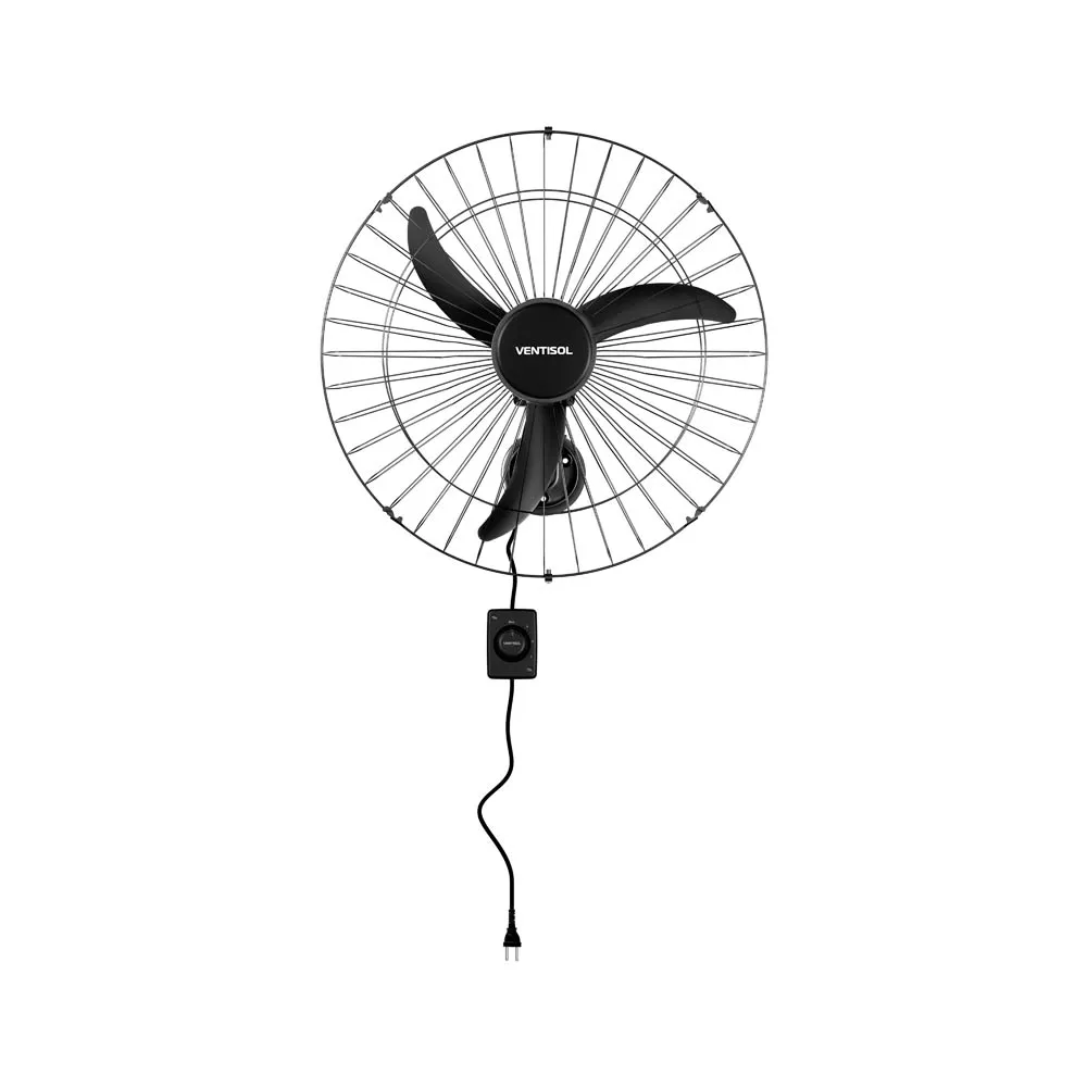 Ventilador Ventisol Osc Parede 60cm  New Pr Gr Pr 220V Premium