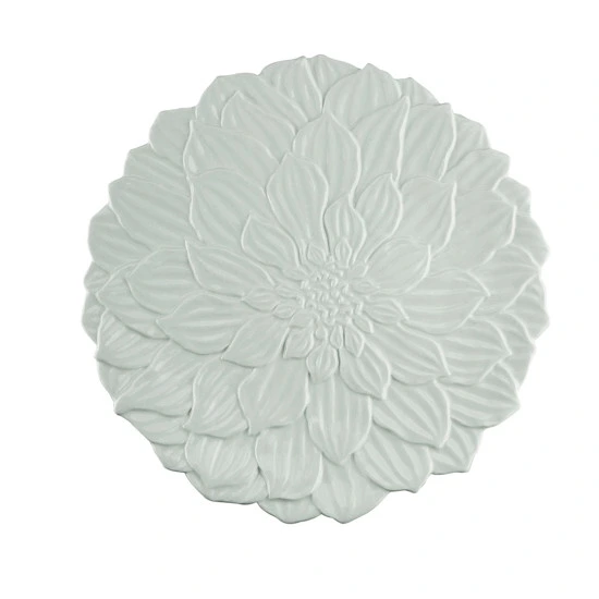 Prato Raso Porcelana 27cm Daisy Branco