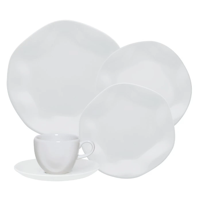 Aparelho de Jantar/Cha Oxford 20 Peças M. Order White - RX20-9504