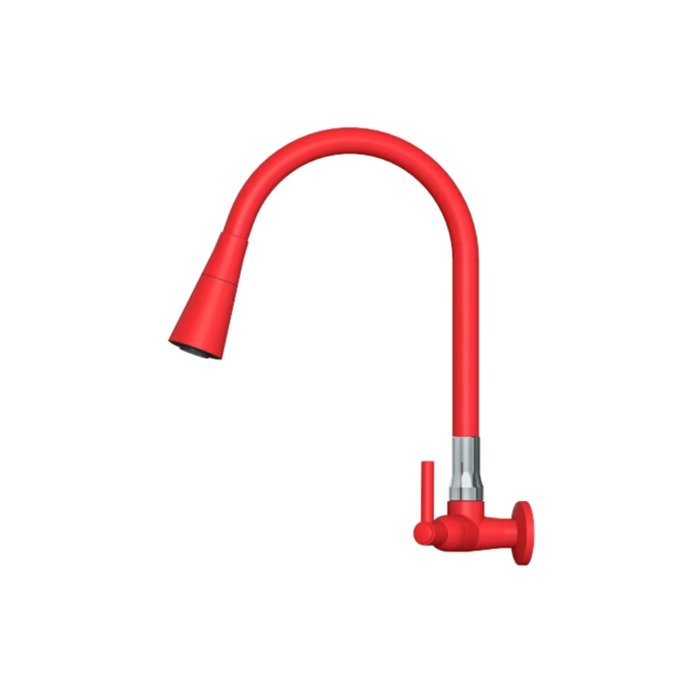Torneira M Marte Abs Soft Touch Color Flex 29981 Duo Vermelha C70 1/4V DN15