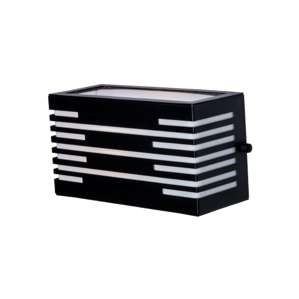 Arandela Felux Box Foco Silhueta Preta/Vidro 538-03