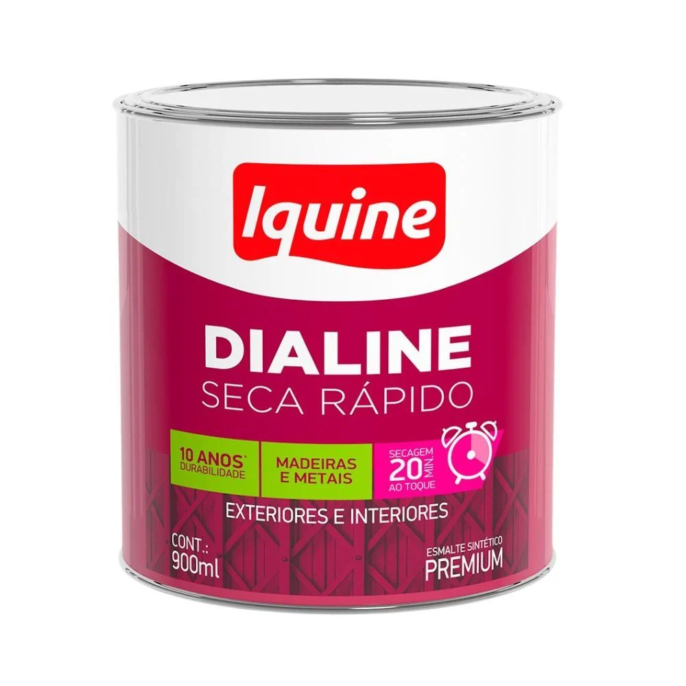 Tinta Esmalte IquineDialine Grafite Escuro 900ml