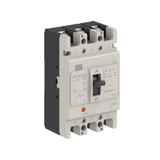 Disjuntor Weg Cx Mold. DWP125 20 Ka (400 Vca) Magnet/ Term Fixo 125 A 125 A 3